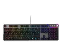 MSI Strike 600 Silent FR Teclado Gaming Silencioso - Interruptores táctiles Kailh Midnight Pro Silent, Teclas ergonómicas, Base Antideslizante, RGB Mystic Light por Tecla, USB 2.0 - Tamaño Completo