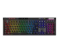 MSI Strike Pro Wireless - Teclado mecánico silencioso Azerty, interruptores silenciosos táctiles Intercambiables a Caliente, keycaps PBT, 2,4 GHz, Bluetooth, RGB Mystic Light por Tecla, Batt 4200 mAh