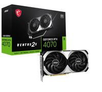 MSI Tarjeta gráfica Gaming GeForce RTX 4070 12GB GDRR6X 192-Bit HDMI/DP Nvlink TORX Fan 4.0 Ada Lovelace Architecture (RTX 4070 Ventus 2X 12G OC)