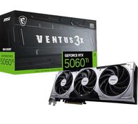 MSI Tarjeta gráfica Gaming RTX 5060 Ti 8G Ventus 3X OC (8 GB GDDR7,128 bits, Rendimiento Extremo: 2602 MHz, DisplayPort x3 2.1a, HDMI 2.1b, Arquitectura NVIDIA Blackwell)