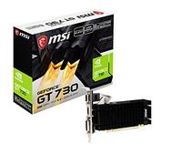 MSI Tarjeta gráfica NVIDIA GeForce de Perfil bajo NVIDIA GeForce de Doble Enlace de 64 bits para Juegos (N730K-2GD3H/LPV1)