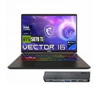 msi Vector 16 40.6 cm FHD+ Intel Core Ultra 7 255HX 5070 Ti Gaming AI | 32 GB DDR5, SSD de 2 TB, nivel IPS, teclado RGB SteelSeries de 24 zonas, HDMI, teclado numérico, copiloto, cámara IR