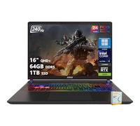 msi Vector 16 HX AI Gaming Laptop | 16 pulgadas QHD+ IPS 240Hz | Intel Core Ultra 9 275HX | 64GB DDR5 1TB SSD | GeForce RTX 5080 (hasta 1334 AI Tops) | Thunderbolt 5 Win11 Pro con retroiluminación RGB