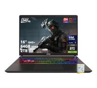 msi Vector 16 HX AI Gaming Laptop | 40.6 cm QHD+ IPS 240Hz | Intel Core Ultra 9 275HX | 64GB DDR5 2TB SSD | GeForce RTX 5080 (hasta 1334 AI Tops) | Thunderbolt 5 Win11 retroiluminado RGB con accesorio