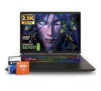 MSI Vector 16 - Portátil para Juegos, visualización LCD QHD+ de 16 Pulgadas, 240 Hz, 2560 x 1600, NVIDIA RTX 5070Ti 12 GB GDDR7, AMD Ryzen 9 8940HX (máximo 5.3 GHz, caché de 80 MB), 64 GB DDR5, 2 TB