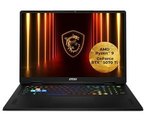 MSI Vector A18 HX Gaming Laptop de 18" QHD+ Pantalla de 240 Hz, AMD Ryzen 9 9955HX, NVIDIA GeForce RTX 5070 Ti, 32 GB DDR5, 1TB SSD, Windows 11 Home, Teclado QWERTZ, A9WHG-081