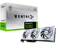 MSI GeForce RTX 5080 16G Ventus 3X OC White Tarjeta gráfica, RTX 5080, 16GB GDDR7 (30Gbps/256-bit), PCIe 5.0 - Diseño de Triple Ventilador (3 x TORX Fan 5.0) - HDMI 2.1b, DisplayPort 2.1b
