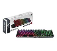 MSI Vigor GK71 Sonic Red Gaming Teclado QWERTZ Mecánico Sonic Red Switches Mystic Light RGB Cableado Negro