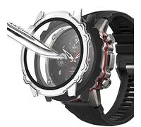 Msiall [2 Piezas] Película Protectora de Pantalla Negro Transparente con Vidrio Templado para,Estuche para PC con dureza 9H, Parachoques, Estuche Protector Completo Delgado para Amazfit Falcon