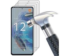 Msiall [4 Piezas Vidrio Templado Compatible con Redmi Note 12 Pro 5G Película Protectora [sin Burbujas] [Fácil de Instalar], antihuellas, dureza 9H