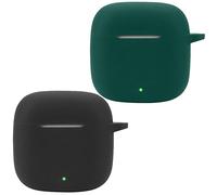 Msiall de Silicona Compatible con Huawei FreeBuds SE 2, [Admite Carga inalámbrica] [Funda Protectora a Prueba de Golpes] [Funda [Mosquetón] Lindo de Dibujos Animados en 3D Black Green