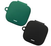 Msiall de Silicona Compatible con redmi Buds 6 Active, [Admite Carga inalámbrica] [Funda Protectora a Prueba de Golpes] [Funda [Mosquetón] Lindo de Dibujos Animados en 3D Black Green