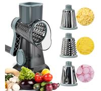 MSIHEY Rallador de Queso Manivela, Rallador de Verduras | Cortador de Verdura, Rayadores para Cocina, traer Base de Succión para Queso Pepino Zanahoria Patata