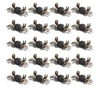 Msioytog 20 unids/Pack cangrejos Multicolores patrón Pesca cebos Blandos Materiales de Silicona Resistentes a desgarros cebos de cangrejos para Pescadores Juego de señuelos de Silicona