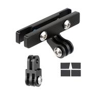 Msioytog Abrazaderas para sillín de Bicicleta Sillines de Bicicleta Montaje de luz Soporte de rieles de Asiento de Ajustable para Soporte de cámara de Parte de luz Trasera