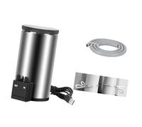 Msioytog Acuarios de Acero Inoxidable Filtros de Recipiente Barriles Acuarios Tanques de Peces Barriles de Filtro Externo con Bombas de Agua Pequeño Cubo de Filtro de Acero Inoxidable