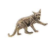 Msioytog Adornos de esculturas de Animales de latón Retro para estantería, gabinete, decoración del hogar, estatuilla de Animales de latón