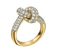 Msioytog Anillos con Nudos Chapados en Oro que Ofrecen Múltiples Tamaños con Circonitas de Colores para Regalos Anillos con Diseños de Nudos con Piedras de Circonitas de Colores Cobre Chapado en Oro