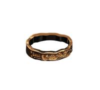 Msioytog Anillos de patrón abstracto contemporáneo Joyería ligera de 4 estilos versátiles Banda de dedo de tamaño ajustable Anillos minimalistas contemporáneos