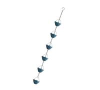 Msioytog Cadena artística de recolección de Lluvia con Copas de Flores de Metal Conversión fácil de canalones Experiencia auditiva Relajante Regalo de jardín Cadena colectora de Agua de Lluvia