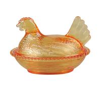 Msioytog Caja de para Dulces con Forma de gallina en Nido, Caja Cubierta para Aperitivos, postres, Granjas de Pascua, Decoraciones de Escritorio, Regalo de en Nido, Tarro de Caramelo con de