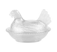 Msioytog Caja de para Dulces con Forma de gallina en Nido, Caja Cubierta para Aperitivos, postres, Granjas de Pascua, Decoraciones de Escritorio, Regalo de en Nido, Tarro de Caramelo con de