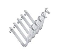 Msioytog Clip de botón de Resorte de Doble Pasador de Acero Inoxidable, 5/10 Uds, Clips de para Varilla de Piscina, cepillos de vacío para Red de Espumadera de SPA, Clip de Red para Espumadera de