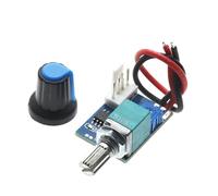 Msioytog Controlador de Velocidad del Ventilador de refrigeración, 12V, 4 Pines, con Perilla giratoria, configuración Sencilla, Individual
