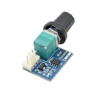 Msioytog Controlador de Velocidad del Ventilador de refrigeración, 12V, 4 Pines, con Perilla giratoria, configuración Sencilla, Individual