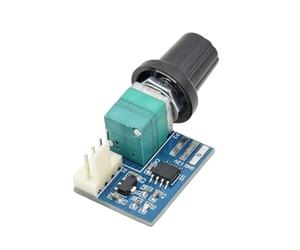 Msioytog Controlador de Velocidad del Ventilador de refrigeración, 12V, 4 Pines, con Perilla giratoria, configuración Sencilla, Individual