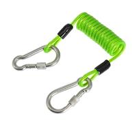 Msioytog Cordón Pesado Enrollado con Resorte de Alambre de Acero con liberación rápida para cámaras y luz de Buceo Cordón para Buceo Cámara de Buceo Cuerda antipérdida
