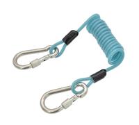 Msioytog Cordón Pesado Enrollado con Resorte de Alambre de Acero con liberación rápida para cámaras y luz de Buceo Cordón para Buceo Cámara de Buceo Cuerda antipérdida