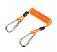 Msioytog Cordón Pesado Enrollado con Resorte de Alambre de Acero con liberación rápida para cámaras y luz de Buceo Cordón para Buceo Cámara de Buceo Cuerda antipérdida