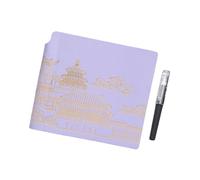 Msioytog Cuaderno portátil compacto de 9x14 cm, diario forrado con páginas rayadas de escritura, para estudiantes y cuadernos profesionales pequeños