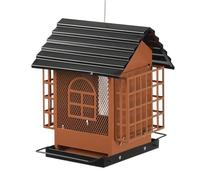 Msioytog De 1 Elegante de pájaros de Metal para Exteriores para terraza de jardín Plan Impermeable Permanente de Gran Capacidad Que atrae Porche de los pájaros