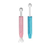 Msioytog De 2 herramientas de agarre de aguja de perforación de acero inoxidable para fabricación de joyas y perforación corporal con 4 estilos además de instrumento de precisión