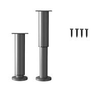 Msioytog De 2 Patas Ajustables de Acero para Muebles, Patas para sofá, Almohadilla para pies Que Absorbe los Golpes para escritorios, sofás, estantes y aparadores, sofá