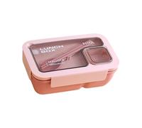 Msioytog De 3 espaciosos contenedores para Almuerzo cuentan con Soportes aislados y diseño a Prueba de Fugas, Ideal para Almacenamiento de Comidas en la Escuela, Oficina, lonchera Rectangular con