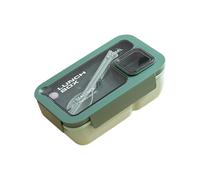 Msioytog De 3 espaciosos contenedores para Almuerzo cuentan con Soportes aislados y diseño a Prueba de Fugas, Ideal para Almacenamiento de Comidas en la Escuela, Oficina, lonchera Rectangular con
