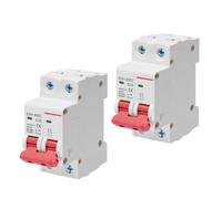 Msioytog Dispositivo eléctrico de Montaje DIN de Corriente Continua 2P de 1000 V con Capacidad de 6 Defensa contra Cortocircuitos para Seguridad en hogar Interruptores de Circuito livianos