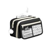 Msioytog Estuche para lápices Escolares de 3L, Funda para Bolsa, Lona Impermeable, organización Exterior e Interna, Regalo de Temporada Escolar, Bolsa para lápices de Lona