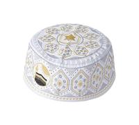 Msioytog Funda para la Cabeza Plegable Unisex Yarmulke, Adecuada para sinagoga, Todas Las Edades, Festival Kufi Headwear