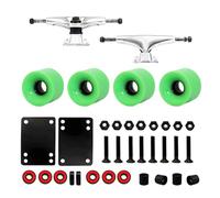 Msioytog Juego de Ruedas y Ejes para monopatín de 5 Pulgadas con Rueda para monopatín de 60 mm y rodamientos Profesionales para Experiencia de conducción Juego de Camiones para longboards