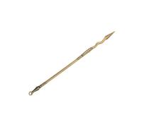 Msioytog Llavero clásico chino con margen de agua, lanza de cobre, colgante de llave Eeplicas en miniatura detallada, artículo decorativo para entusiastas, llavero Eeplicas histórico