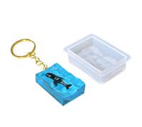Msioytog Molde de llavero geométrico de resina creativa de para capturar momentos elegantes en fiestas, suministros, molde de llavero de decoración del hogar