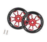 Msioytog Rueda de Bicicleta con rodamiento Sellado Ruedas de Empuje fácil para Bicicleta Rueda giratoria Liviana para Mejorar la portabilidad Reemplazo de aleaciones de Aluminio rodantes