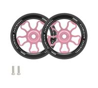 Msioytog Rueda de Bicicleta con rodamiento Sellado Ruedas de Empuje fácil para Bicicleta Rueda giratoria Liviana para Mejorar la portabilidad Reemplazo de aleaciones de Aluminio rodantes
