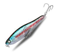 Msioytog Señuelos de Pesca con lápiz Topwater de 10cm y 12, 8g, cebos Artificiales para pasear Perro con Anzuelo, cebos Duros para truchas, señuelos de Agua Salada