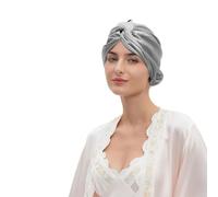 Msioytog Y Gorro de Dormir de Seda elástica, Envoltura para Cabello Bonne para Varios Tipos de Cabello, se Mantiene en Lugar Toda la Noche, Gorro de Cuidado de Seda