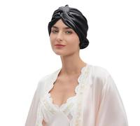 Msioytog Y Gorro de Dormir de Seda elástica, Envoltura para Cabello Bonne para Varios Tipos de Cabello, se Mantiene en Lugar Toda la Noche, Gorro de Cuidado de Seda